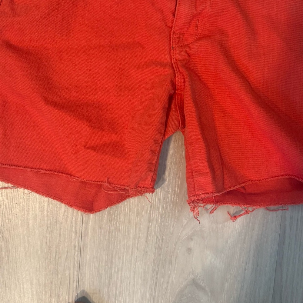 Madewell orange cutoff shorts size 25 red denim shorts - Picture 4 of 12